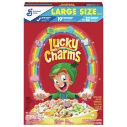 Lucky Charms, Gluten Free Cereal with Marshmallows, With Leprechaun Trap, Large Size, 14.9 OZ