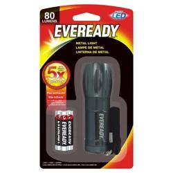 Eveready Energizer Compact Led Metal Flashlight With 3Aaa Batteries