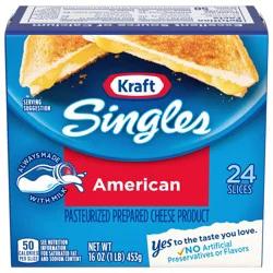 Kraft Singles American Slices, 24 ct Pack