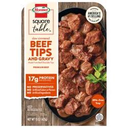 Hormel SQUARE TABLE Slow Simmered Beef Tips and Gravy